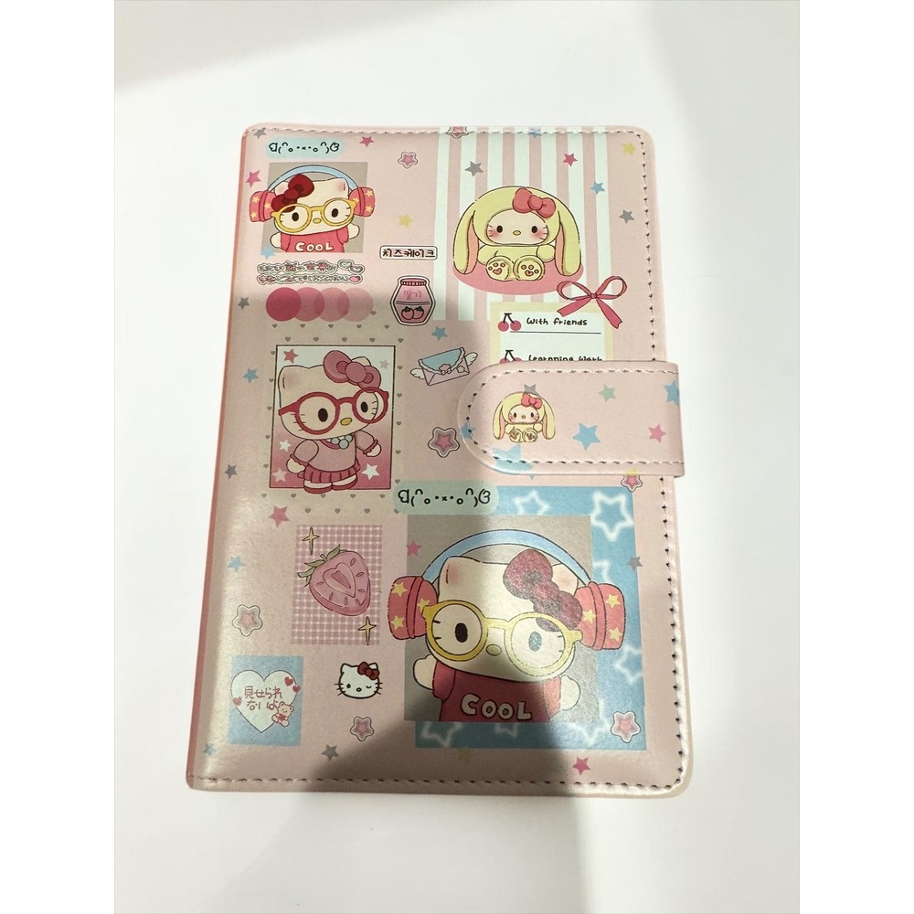 Sanrio Hello Kitty My Melody A6 Binder Planner Pink 6 Ring Journal New